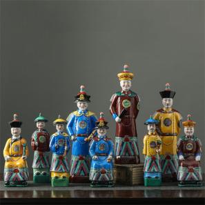 ceramic deco Emperor statue 