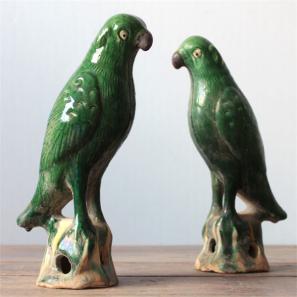 ceramic deco parrot