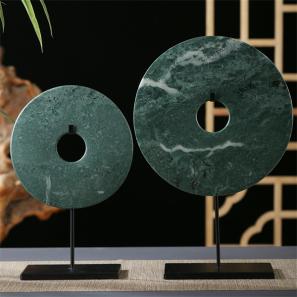 green jade chinese bi disc 