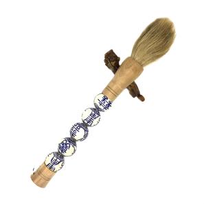 blue and white  chinese calligraphy brush