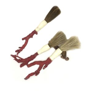 coral  chinese calligraphy brush